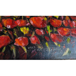 Obraz Olejny 52 x 52"Maki na słonecznym polu"Autor: M. Greluk 2023
kod: 259MG