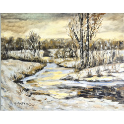 Olej na płótnie 40X50 "Zima...