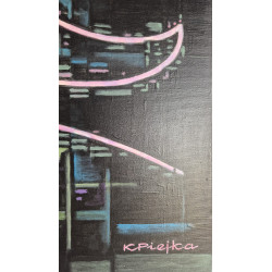Akryl na płótnie 60x 50 "Damą być" Autor: K. Piejka 2023 KOD: 464KP