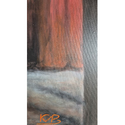 Akryl na płótnie 90x 60 "Kobieta w czerwieni" Autor: K. Piejka 2023 KOD: 465KP