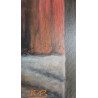 Akryl na płótnie 90x 60 "Kobieta w czerwieni" Autor: K. Piejka 2023 KOD: 465KP