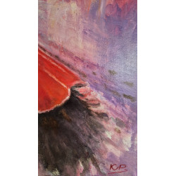 Akryl na płótnie 70x 60 "Flamenco" Autor: K. Piejka 2024 KOD: 468KP
