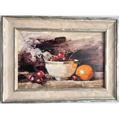 Obraz Olejny na płótnie 20 x 30"Winogrona i pomarańcze"Autor: M. Drabarek 2019KOD: 437MD