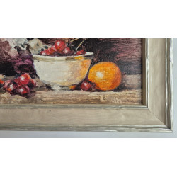 Obraz Olejny na płótnie 20 x 30"Winogrona i pomarańcze"Autor: M. Drabarek 2019KOD: 437MD