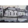 Akryl na płótnie 40 x 50"Siedlecki ratusz" Autor: A. Supryn-Bąk 2025 KOD: 476ASB