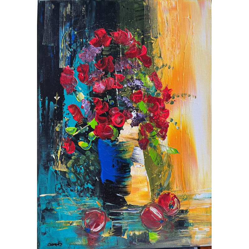 Obraz na płótnie 46 x33 "Budzi się dzień" Autor: O. Borejko 2024 KOD: 543JW