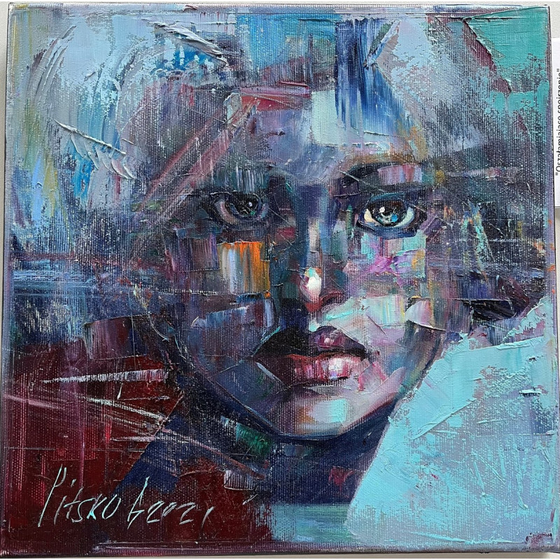 Obraz na płótnie 30 x30 "Oszałamiające spojrzenie" Autor: G. Pitsko 2021 KOD: 539JW